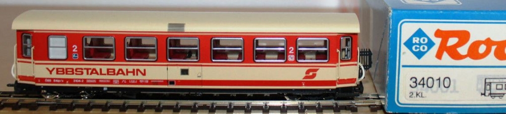 ÖBB AB4ipho/s 2100 Personenwagen 1-2te Klasse Schmalspur Roco 34010 OVP H0e å * 